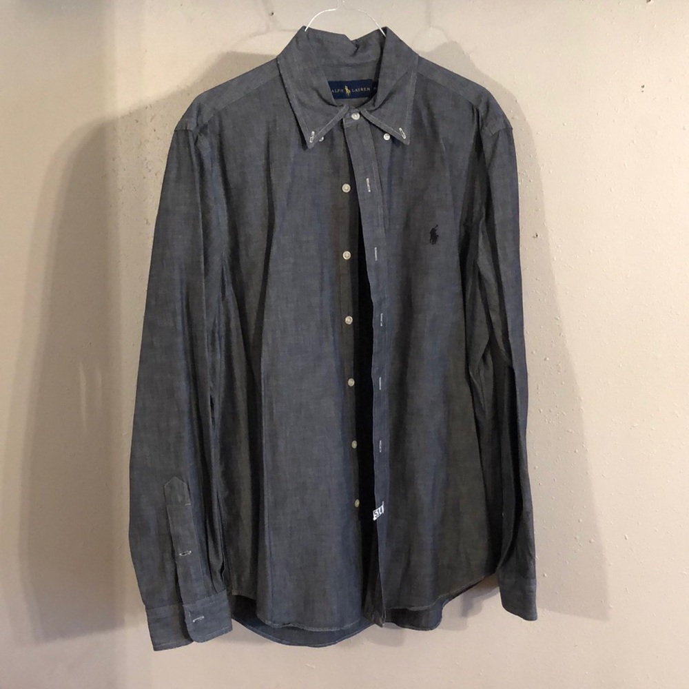 Ralph Lauren • Gray Chambray Button Down